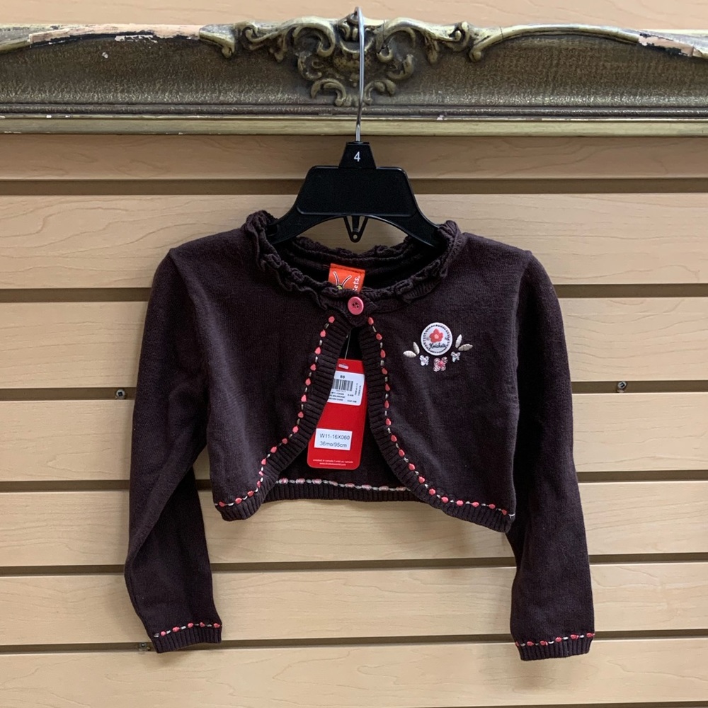 NWT Krickets cropped cardigan, 36 months